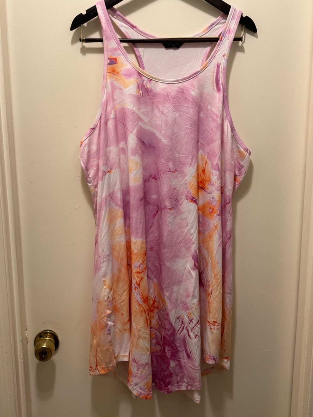 Pink & Orange Tie-Dye Sleep Dress